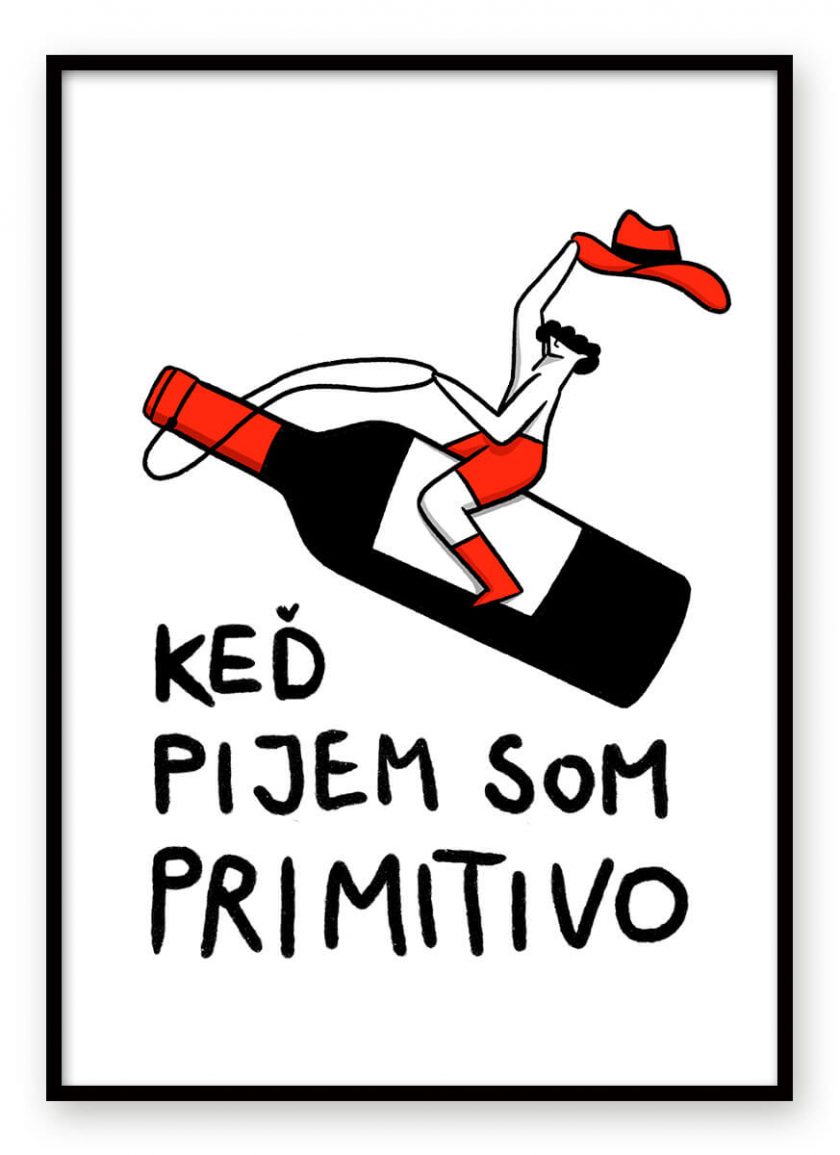 Ilustrácia primitivo Wine Door Club riso